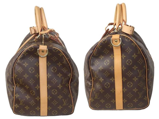 Louis Vuitton Keepall Bandoulière 50 Boston Bag Blau Monogramm - Ansicht 4