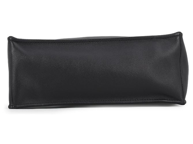 Chanel Tote Bag aus schwarzem Kalbsleder - Ansicht 3