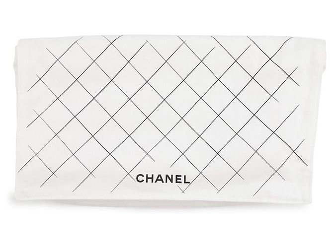 Borsa a tracolla con catena Chanel Matelassé Bianco - vista 13
