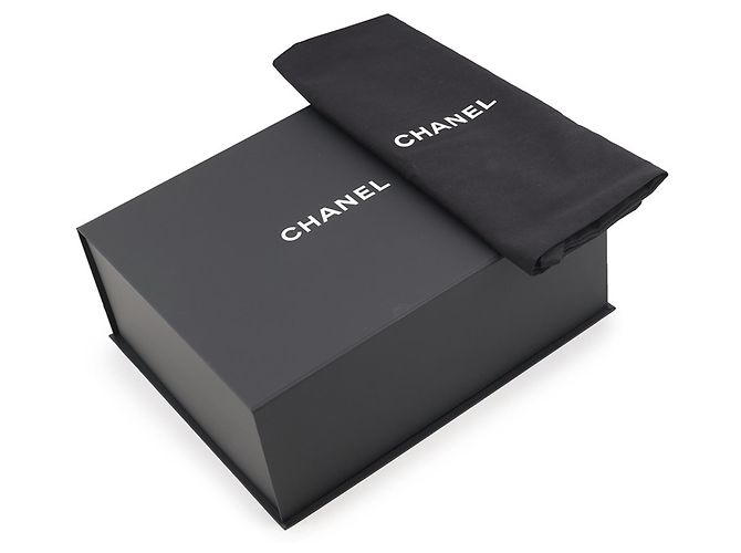 Sac à épaule mini à chaîne en denim Chanel Noir - vue 13
