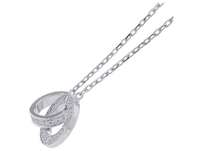 Collana Cartier Love con pendente in diamante - vista 2
