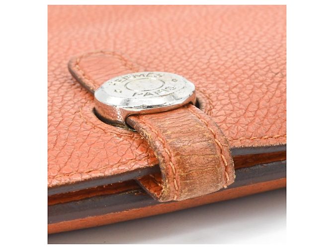 Hermès Cartera larga Hermes Dogon Duo GM en Orange Naranja - vista 13