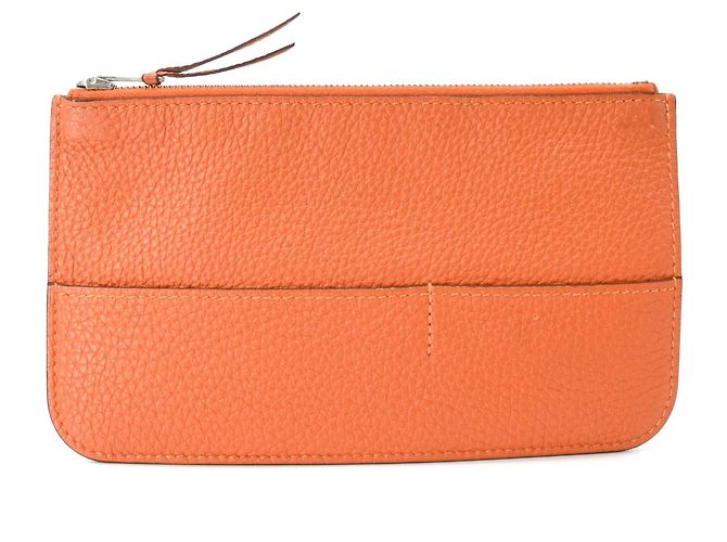 Hermès Cartera larga Hermes Dogon Duo GM en Orange Naranja - vista 16