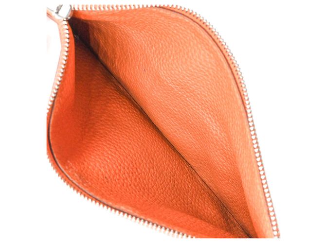 Hermès Cartera larga Hermes Dogon Duo GM en Orange Naranja - vista 18
