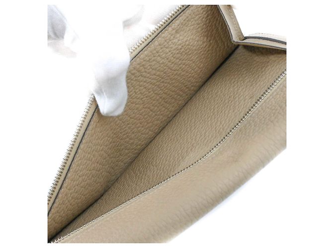 Hermès Portafoglio Lungo HERMES Dogon Beige - vista 14