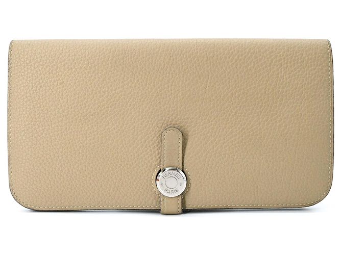 Hermès Portafoglio Lungo HERMES Dogon Beige - vista 2