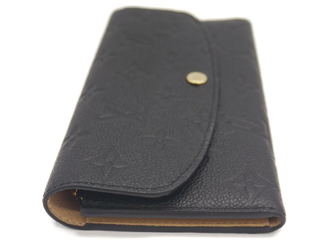 Louis Vuitton Portafoglio Lungo Emilie Nero - vista 4