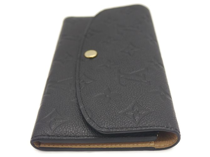 Louis Vuitton Portafoglio Lungo Emilie Nero - vista 5