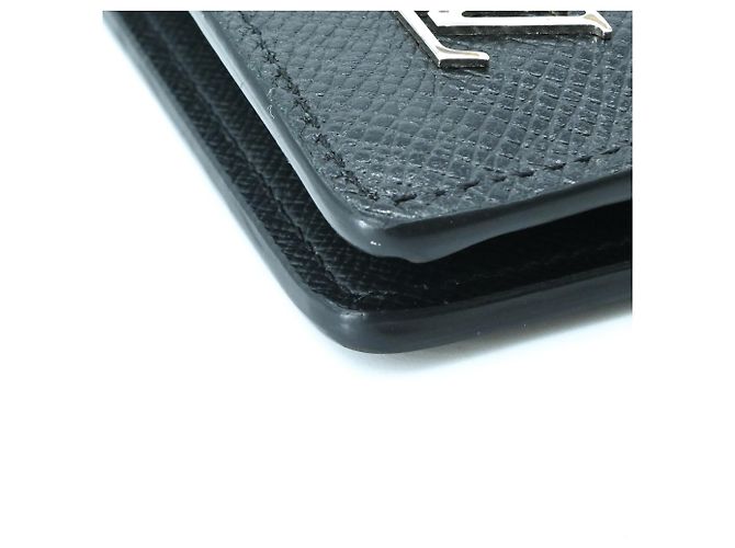 Brazza Monedero Louis Vuitton Taiga Negro Gris - vista 13