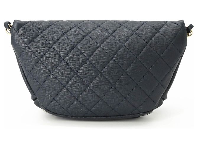 Borsa Sling Chanel Matelassé Blu navy - vista 3