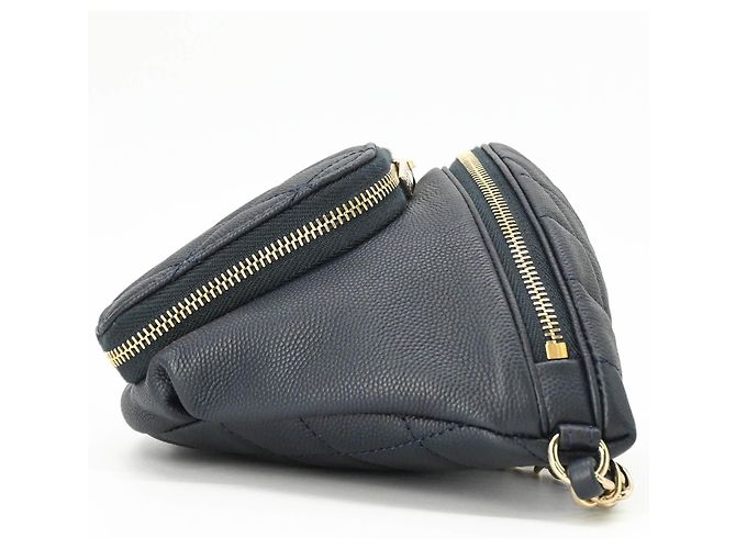 Borsa Sling Chanel Matelassé Blu navy - vista 5