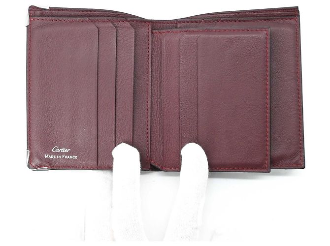 Cartera bi-fold Cartier Garland de de piel - vista 6