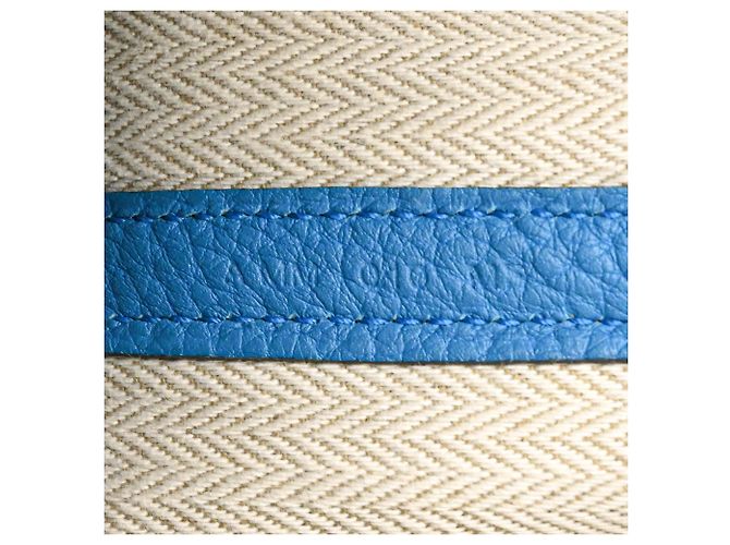 Hermès Borsa a mano HERMES Garden TPM 30 in pelle Negonda Blu - vista 11