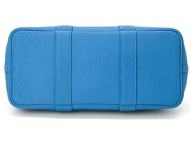 Hermès Borsa a mano HERMES Garden TPM 30 in pelle Negonda Blu - vista 6