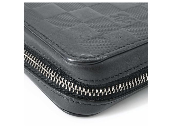 Cartera Larga Louis Vuitton Damier Infini Zippy XL Round Organizer Negro - vista 13