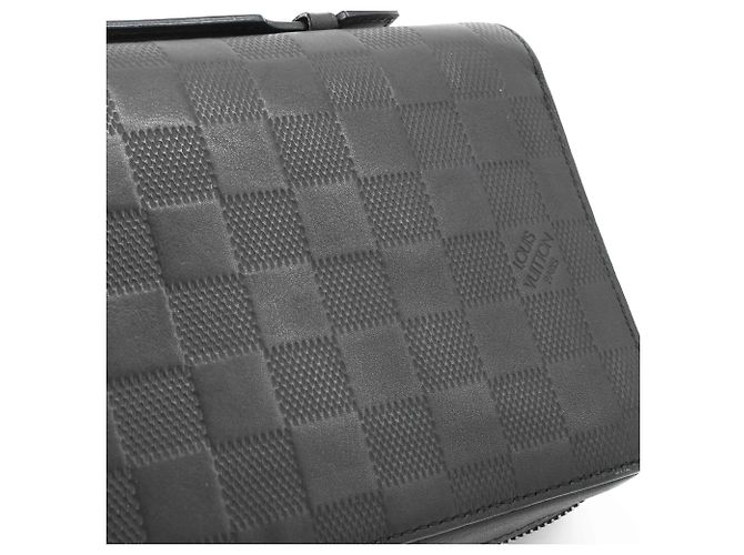 Cartera Larga Louis Vuitton Damier Infini Zippy XL Round Organizer Negro - vista 14