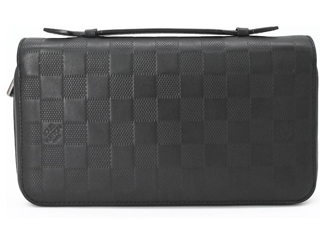 Cartera Larga Louis Vuitton Damier Infini Zippy XL Round Organizer Negro - vista 3
