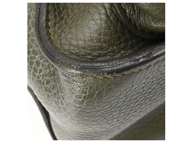 Hermès Sac à épaule Hermes Steve Buzas 35 Vert Kaki - vue 15