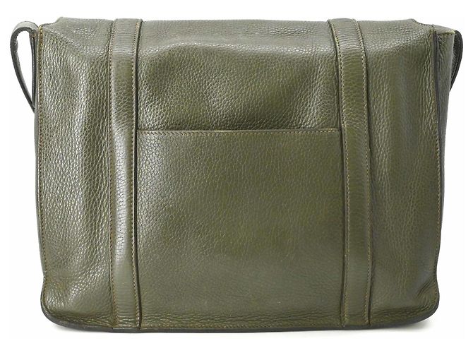 Hermès Sac à épaule Hermes Steve Buzas 35 Vert Kaki - vue 2