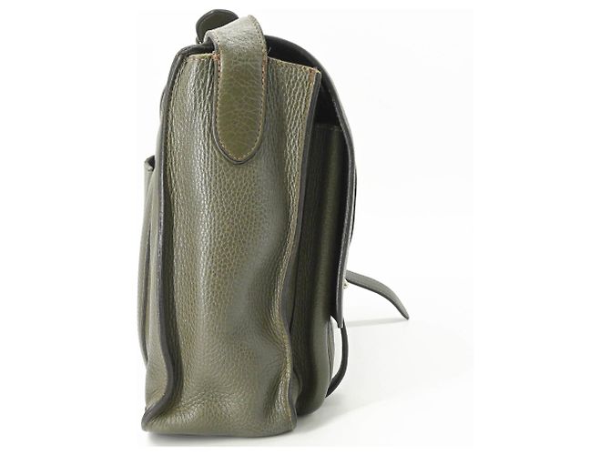 Hermès Sac à épaule Hermes Steve Buzas 35 Vert Kaki - vue 3