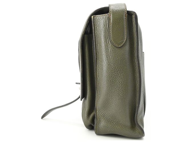 Hermès Sac à épaule Hermes Steve Buzas 35 Vert Kaki - vue 4