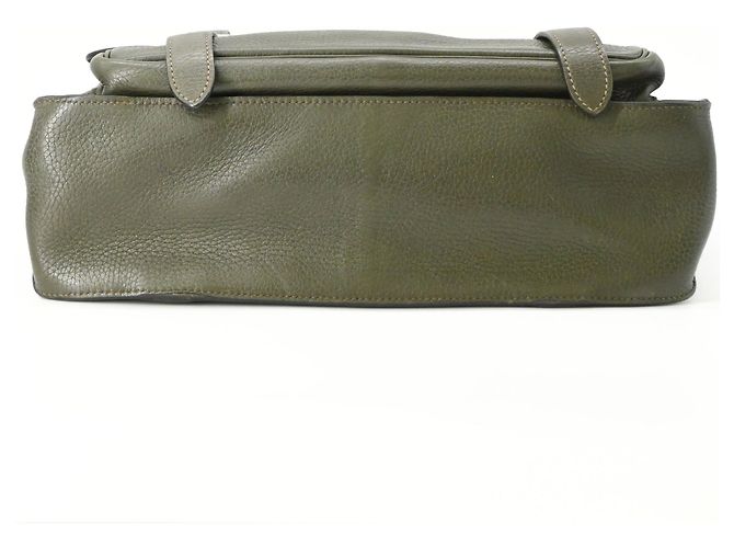 Hermès Sac à épaule Hermes Steve Buzas 35 Vert Kaki - vue 5