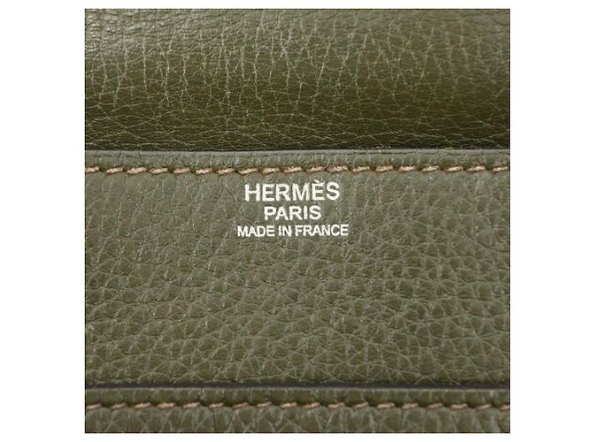 Hermès Sac à épaule Hermes Steve Buzas 35 Vert Kaki - vue 8