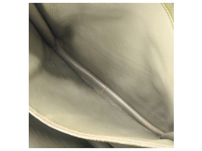 Hermès Sac à épaule Hermes Steve Buzas 35 Vert Kaki - vue 9