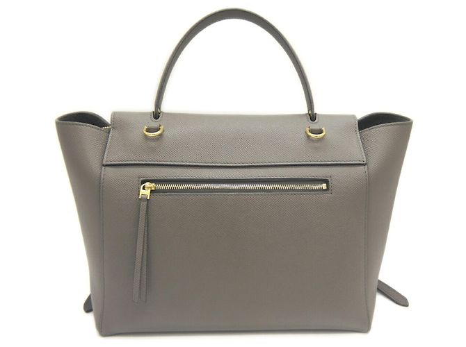 Céline CELINE Mini Belt Bag Handtasche aus grauem Leder Braun - Ansicht 2