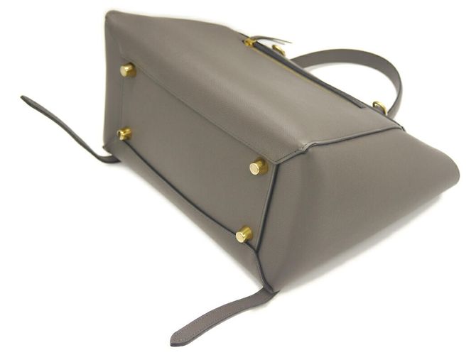 Céline CELINE Mini Belt Bag Handtasche aus grauem Leder Braun - Ansicht 5