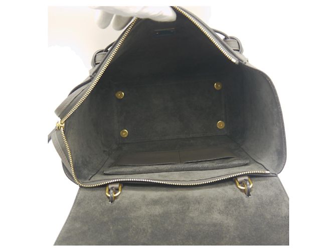 Céline CELINE Mini Belt Bag Handtasche aus grauem Leder Braun - Ansicht 8