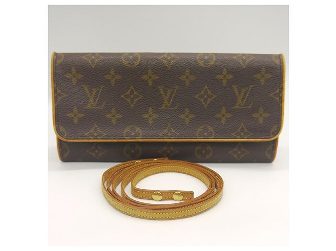 Louis Vuitton Pochette Twin GM Monogram Shoulder Bag - view 10
