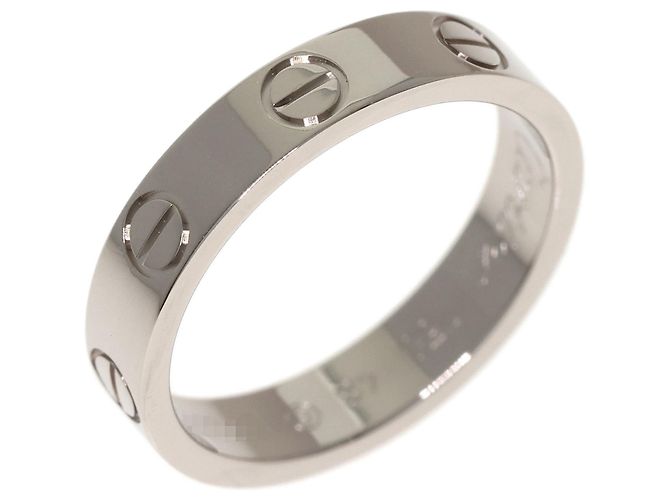 Bague Cartier Mini Love en or blanc 18K - vue 2