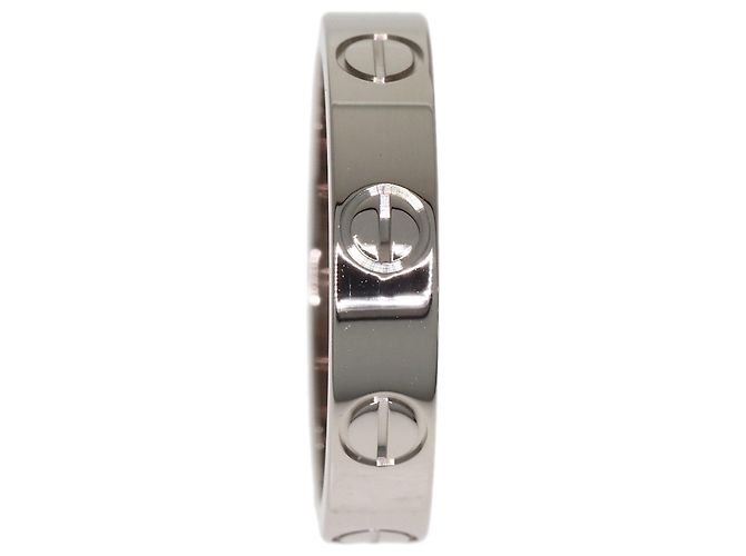 Bague Cartier Mini Love en or blanc 18K - vue 3
