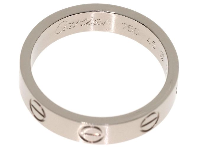 Bague Cartier Mini Love en or blanc 18K - vue 4