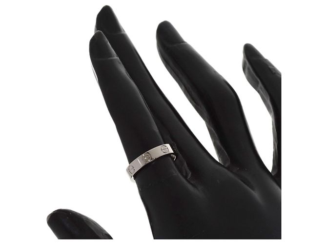 Bague Cartier Mini Love en or blanc 18K - vue 6