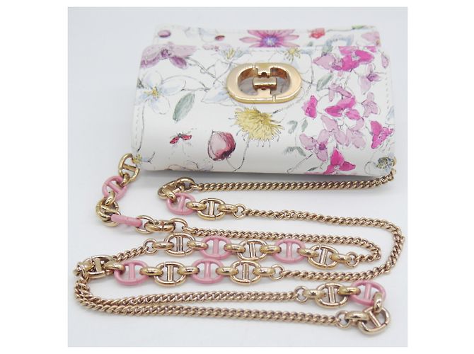 Pouch Christian Dior Caro Bianco Multicolore - vista 7