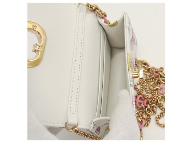 Pouch Christian Dior Caro Bianco Multicolore - vista 8