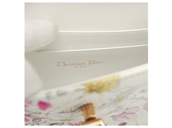 Pouch Christian Dior Caro Bianco Multicolore - vista 9