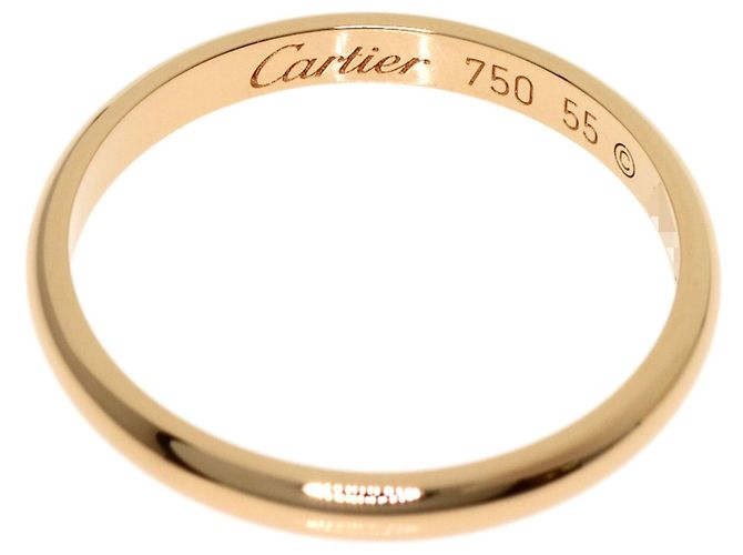 Anello fede Cartier in oro rosa 18K - vista 4