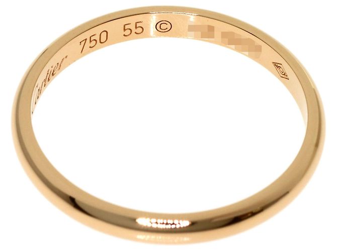 Anello fede Cartier in oro rosa 18K - vista 5