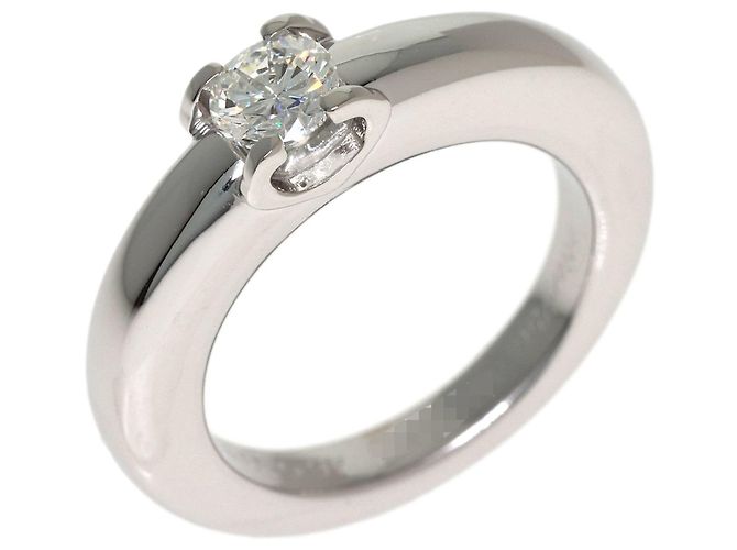 Anello solitario Cartier C con diamante - vista 2