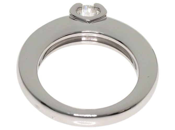 Anello solitario Cartier C con diamante - vista 4
