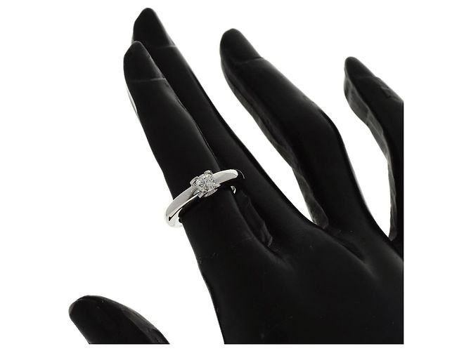 Anello solitario Cartier C con diamante - vista 7