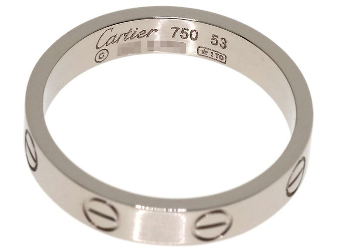 Anello Mini Love Cartier in oro bianco 18K - vista 4