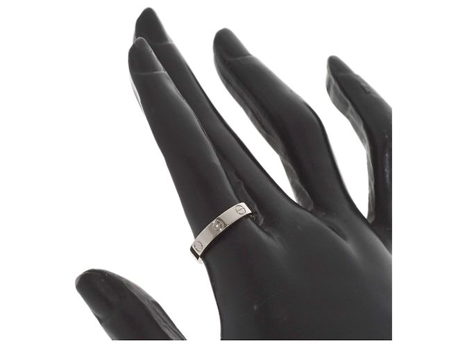 Anello Mini Love Cartier in oro bianco 18K - vista 5