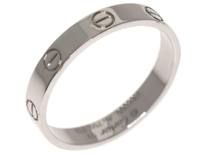 Bague Mini Love Cartier en or blanc 18K - vue 2