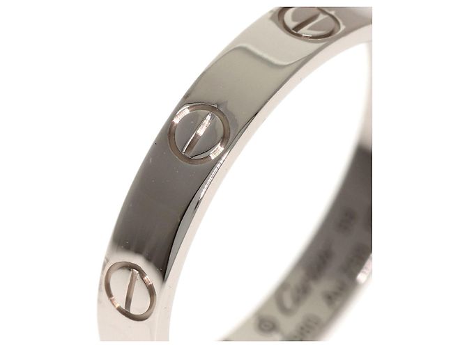 Bague Mini Love Cartier en or blanc 18K - vue 6