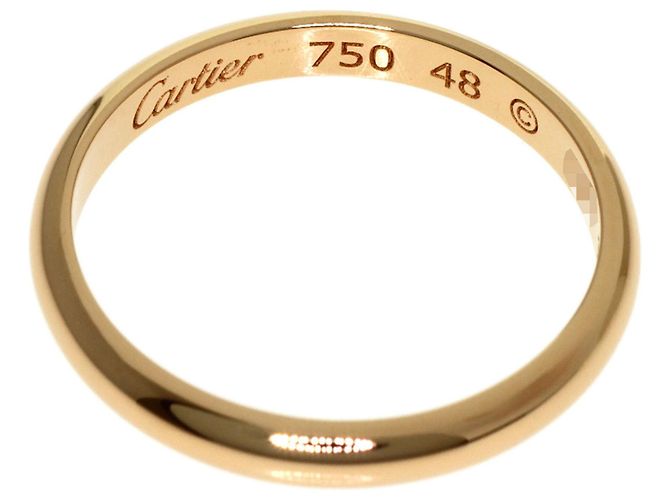 Cartier Women's 18K Pink Gold Band Ring - view 4