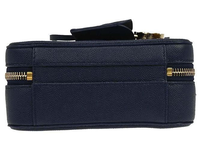 Chanel Filigree Vanity Case Quilted Caviar Medium Marineblau - Ansicht 6